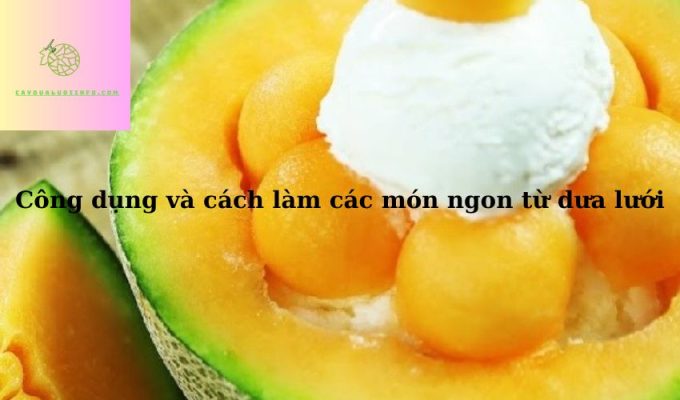 Công dụng và cách làm các món ngon từ dưa lưới