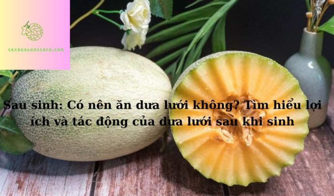 Sau sinh: Có nên ăn dưa lưới không? Tìm hiểu lợi ích và tác động của dưa lưới sau khi sinh